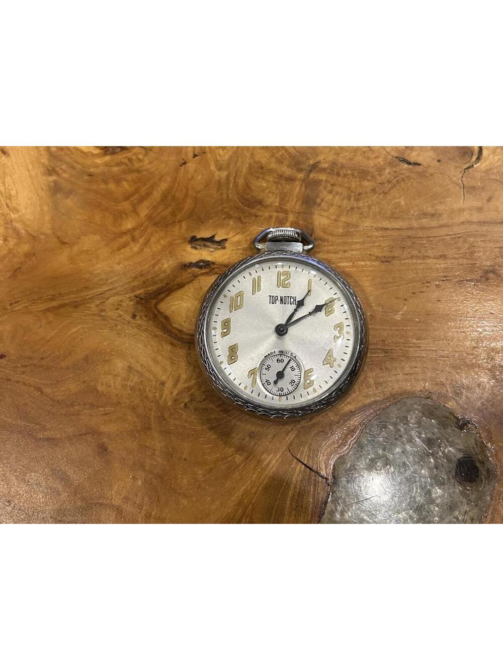 Vintage TOP NOTCH Pocket Watch with Ornate Case